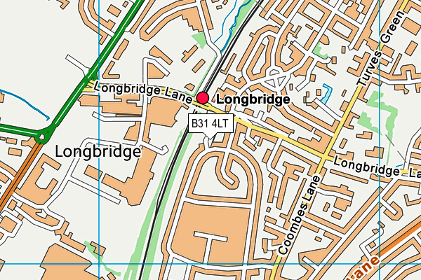 B31 4LT map - OS VectorMap District (Ordnance Survey)