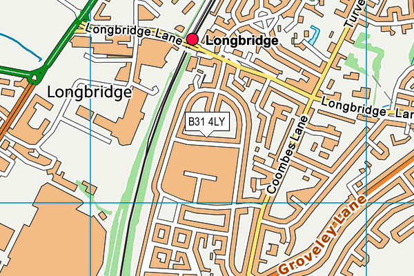 B31 4LY map - OS VectorMap District (Ordnance Survey)