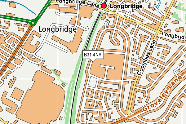 B31 4NA map - OS VectorMap District (Ordnance Survey)