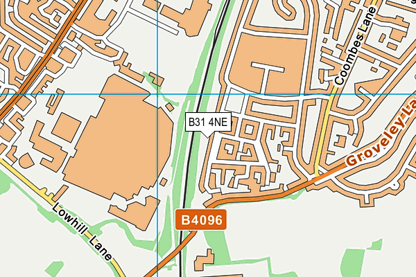 B31 4NE map - OS VectorMap District (Ordnance Survey)