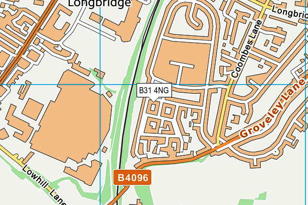 B31 4NG map - OS VectorMap District (Ordnance Survey)