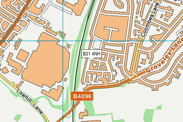 B31 4NH map - OS VectorMap District (Ordnance Survey)