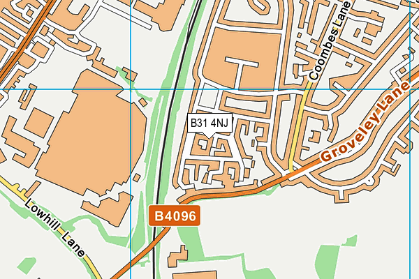 B31 4NJ map - OS VectorMap District (Ordnance Survey)