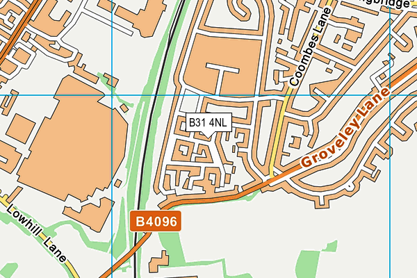 B31 4NL map - OS VectorMap District (Ordnance Survey)