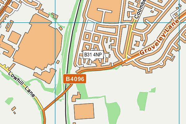 B31 4NP map - OS VectorMap District (Ordnance Survey)
