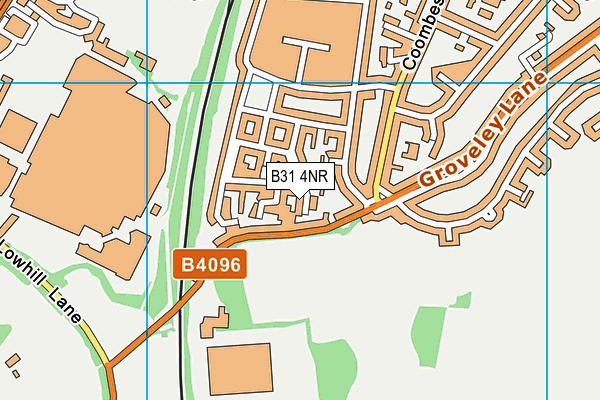 B31 4NR map - OS VectorMap District (Ordnance Survey)