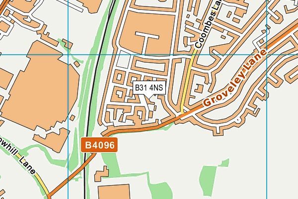 B31 4NS map - OS VectorMap District (Ordnance Survey)
