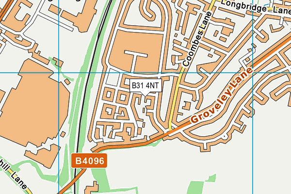 B31 4NT map - OS VectorMap District (Ordnance Survey)