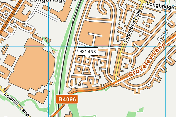 B31 4NX map - OS VectorMap District (Ordnance Survey)