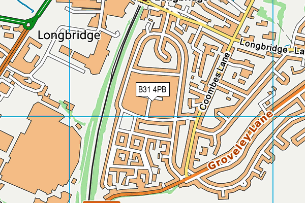 B31 4PB map - OS VectorMap District (Ordnance Survey)