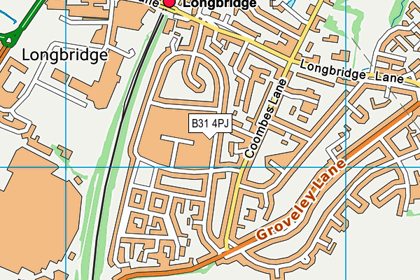 B31 4PJ map - OS VectorMap District (Ordnance Survey)