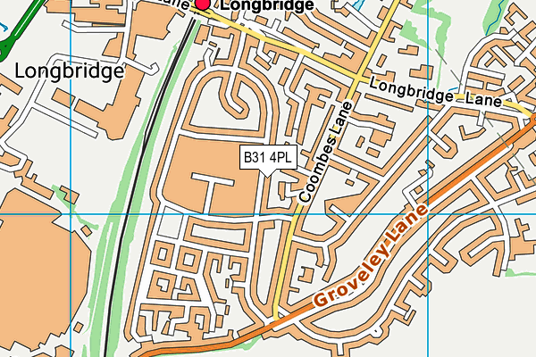 B31 4PL map - OS VectorMap District (Ordnance Survey)