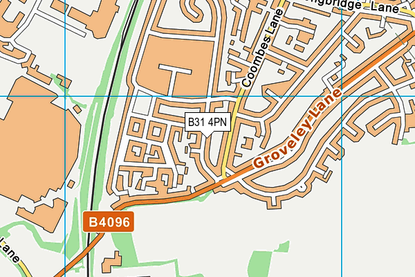 B31 4PN map - OS VectorMap District (Ordnance Survey)