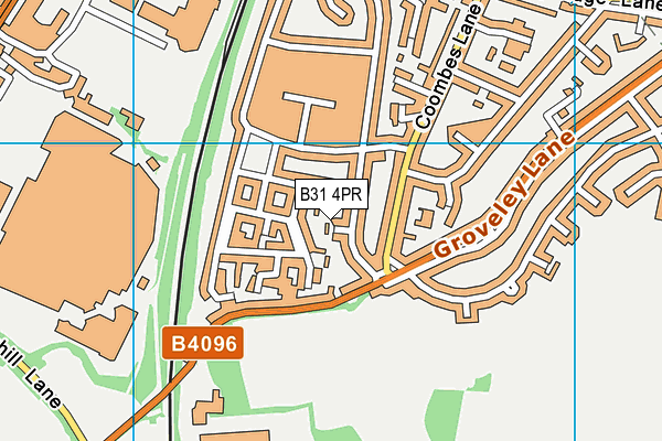 B31 4PR map - OS VectorMap District (Ordnance Survey)