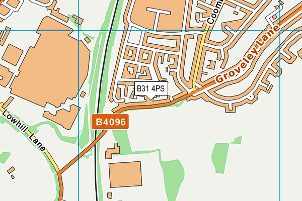 B31 4PS map - OS VectorMap District (Ordnance Survey)