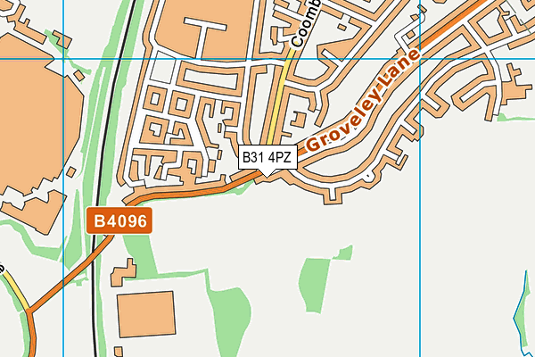 B31 4PZ map - OS VectorMap District (Ordnance Survey)