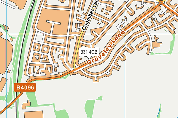 B31 4QB map - OS VectorMap District (Ordnance Survey)