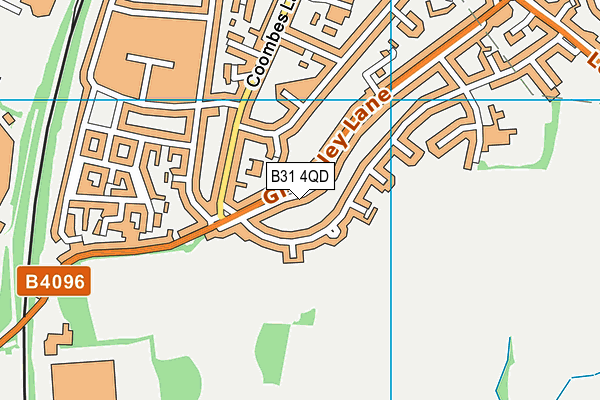 B31 4QD map - OS VectorMap District (Ordnance Survey)