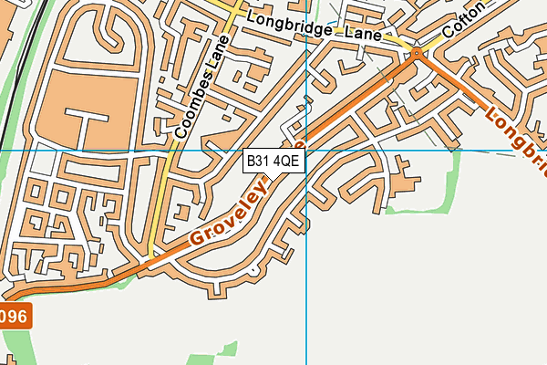 B31 4QE map - OS VectorMap District (Ordnance Survey)