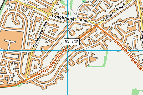 B31 4QF map - OS VectorMap District (Ordnance Survey)