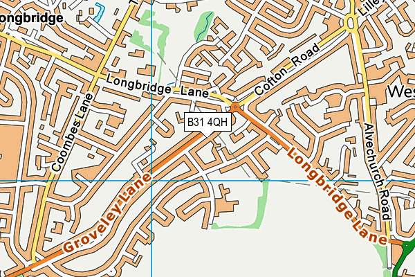 B31 4QH map - OS VectorMap District (Ordnance Survey)