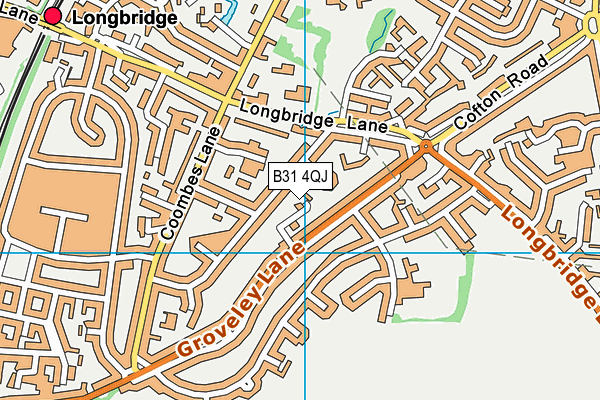 B31 4QJ map - OS VectorMap District (Ordnance Survey)