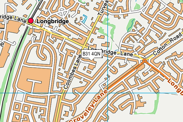 B31 4QN map - OS VectorMap District (Ordnance Survey)