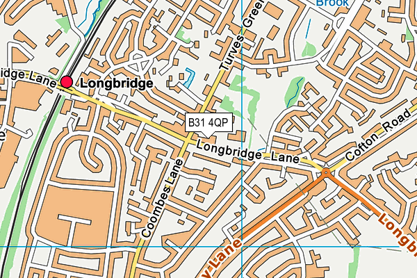 B31 4QP map - OS VectorMap District (Ordnance Survey)