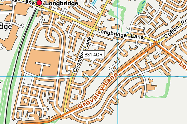 B31 4QR map - OS VectorMap District (Ordnance Survey)