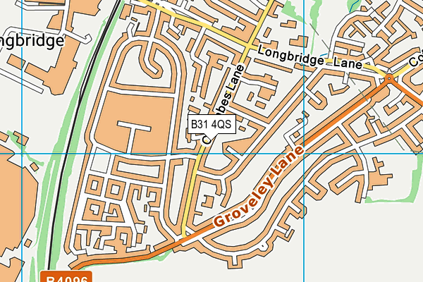 B31 4QS map - OS VectorMap District (Ordnance Survey)