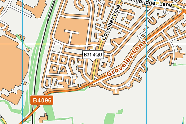 B31 4QU map - OS VectorMap District (Ordnance Survey)