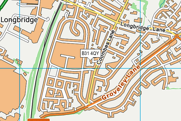 B31 4QY map - OS VectorMap District (Ordnance Survey)