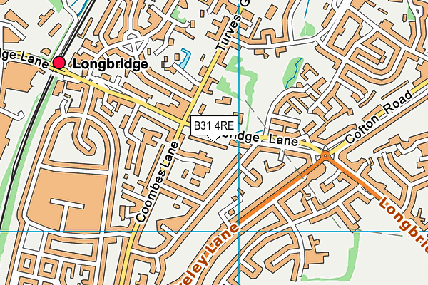 B31 4RE map - OS VectorMap District (Ordnance Survey)