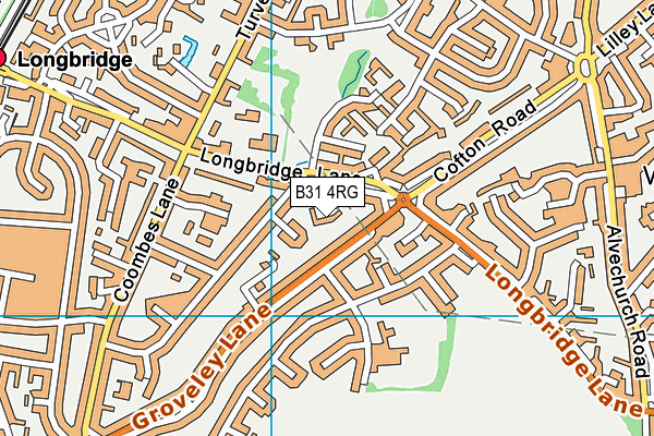 B31 4RG map - OS VectorMap District (Ordnance Survey)