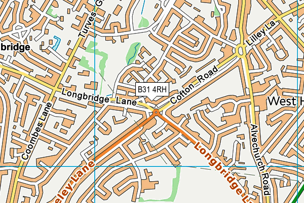 B31 4RH map - OS VectorMap District (Ordnance Survey)