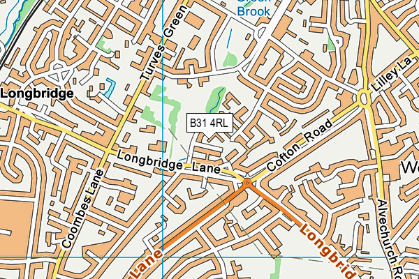 B31 4RL map - OS VectorMap District (Ordnance Survey)