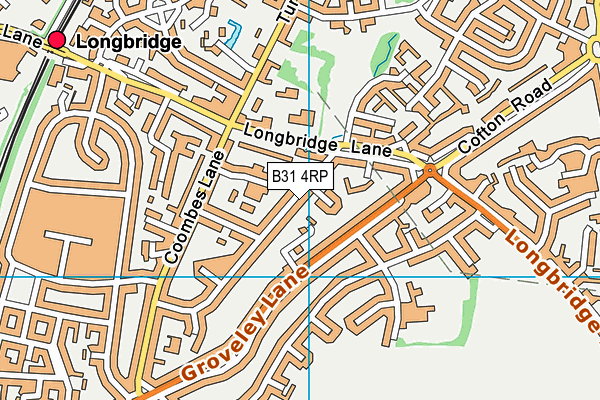 B31 4RP map - OS VectorMap District (Ordnance Survey)