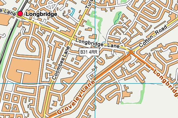 B31 4RR map - OS VectorMap District (Ordnance Survey)