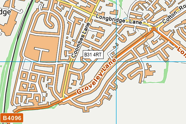 B31 4RT map - OS VectorMap District (Ordnance Survey)