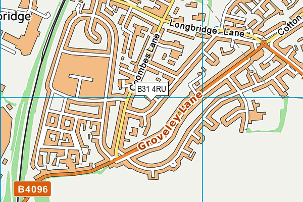 B31 4RU map - OS VectorMap District (Ordnance Survey)
