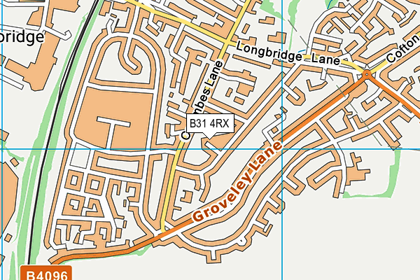B31 4RX map - OS VectorMap District (Ordnance Survey)