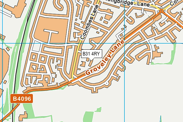 B31 4RY map - OS VectorMap District (Ordnance Survey)
