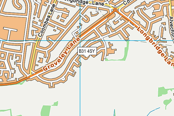 B31 4SY map - OS VectorMap District (Ordnance Survey)