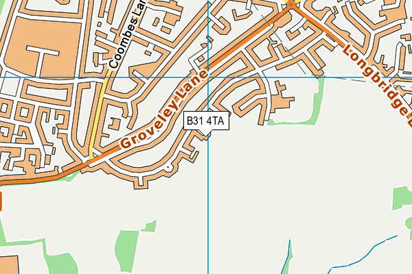 B31 4TA map - OS VectorMap District (Ordnance Survey)