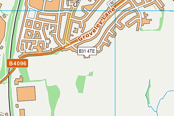 B31 4TE map - OS VectorMap District (Ordnance Survey)