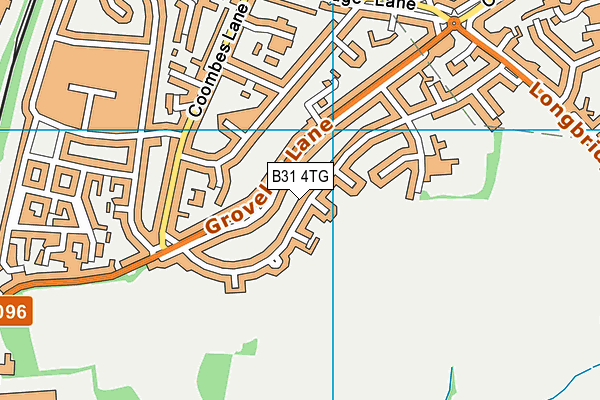 B31 4TG map - OS VectorMap District (Ordnance Survey)