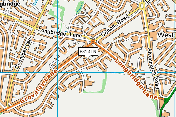 B31 4TN map - OS VectorMap District (Ordnance Survey)