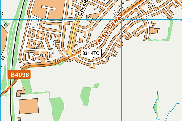B31 4TQ map - OS VectorMap District (Ordnance Survey)