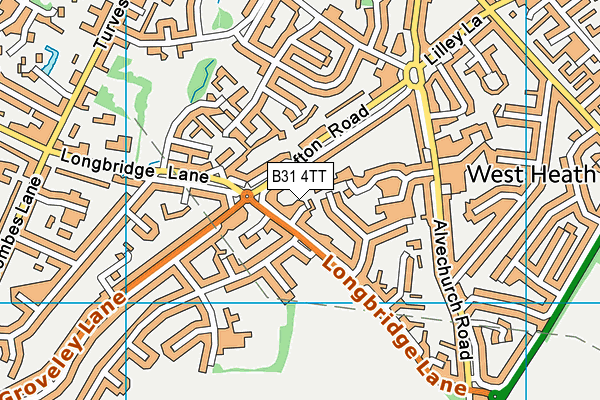 B31 4TT map - OS VectorMap District (Ordnance Survey)