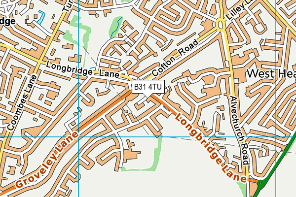 B31 4TU map - OS VectorMap District (Ordnance Survey)